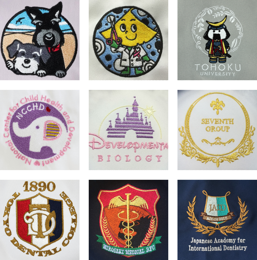 Close-up of high-quality embroidery customization on workwear